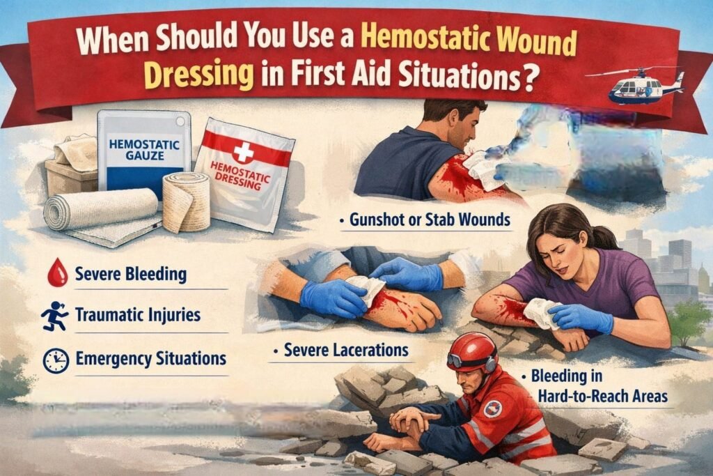 hemostatic wound dressing